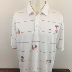 Travis Mathew Palm Tree Polo Size Large Brand New